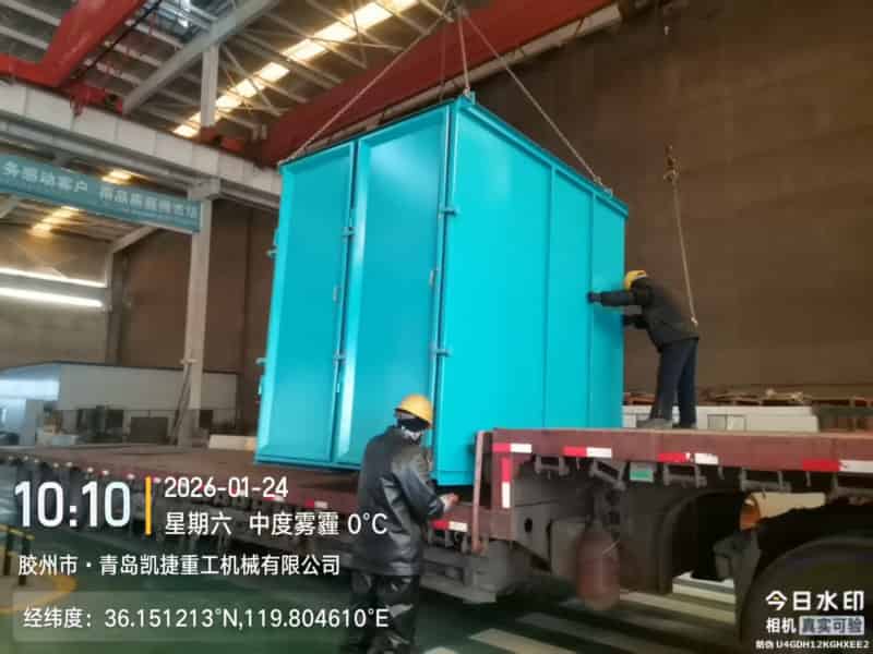 青島凱捷除塵設備發(fā)運！